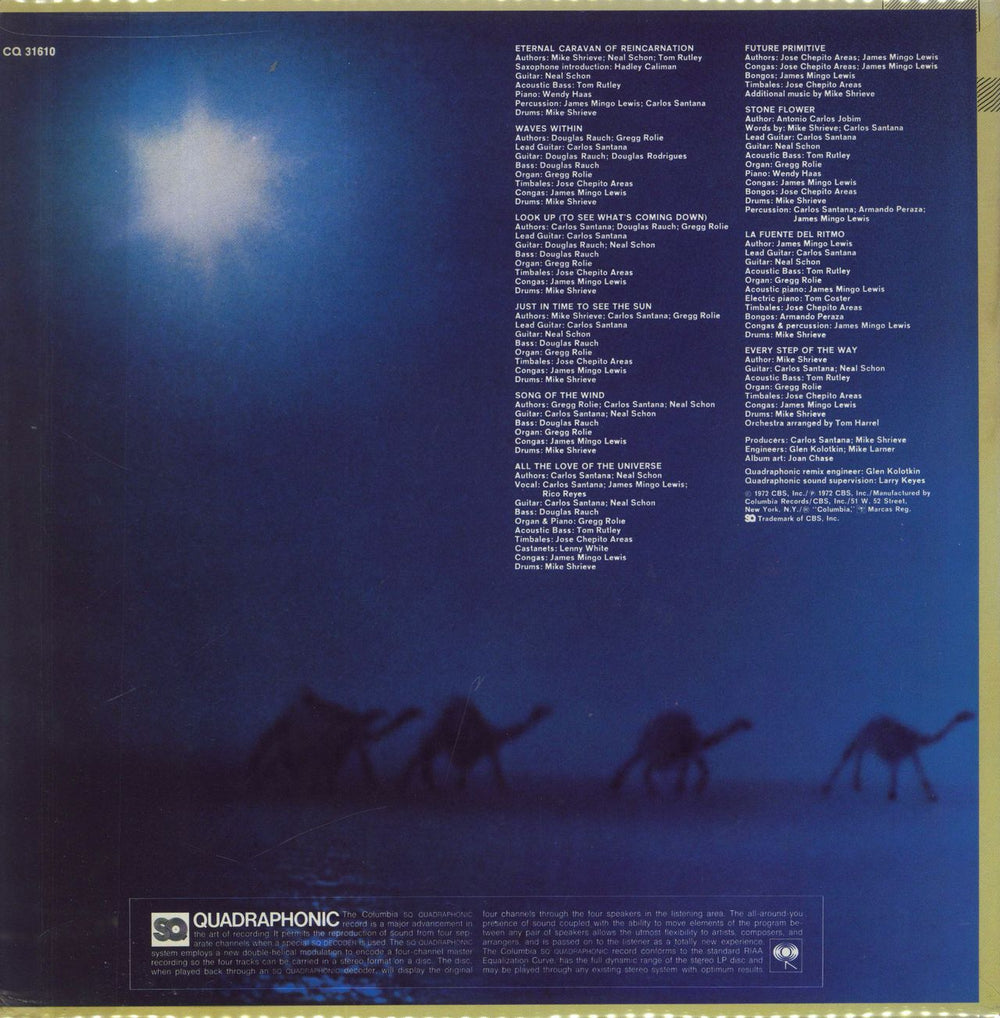 Santana Caravanserai - Quad US vinyl LP album (LP record)