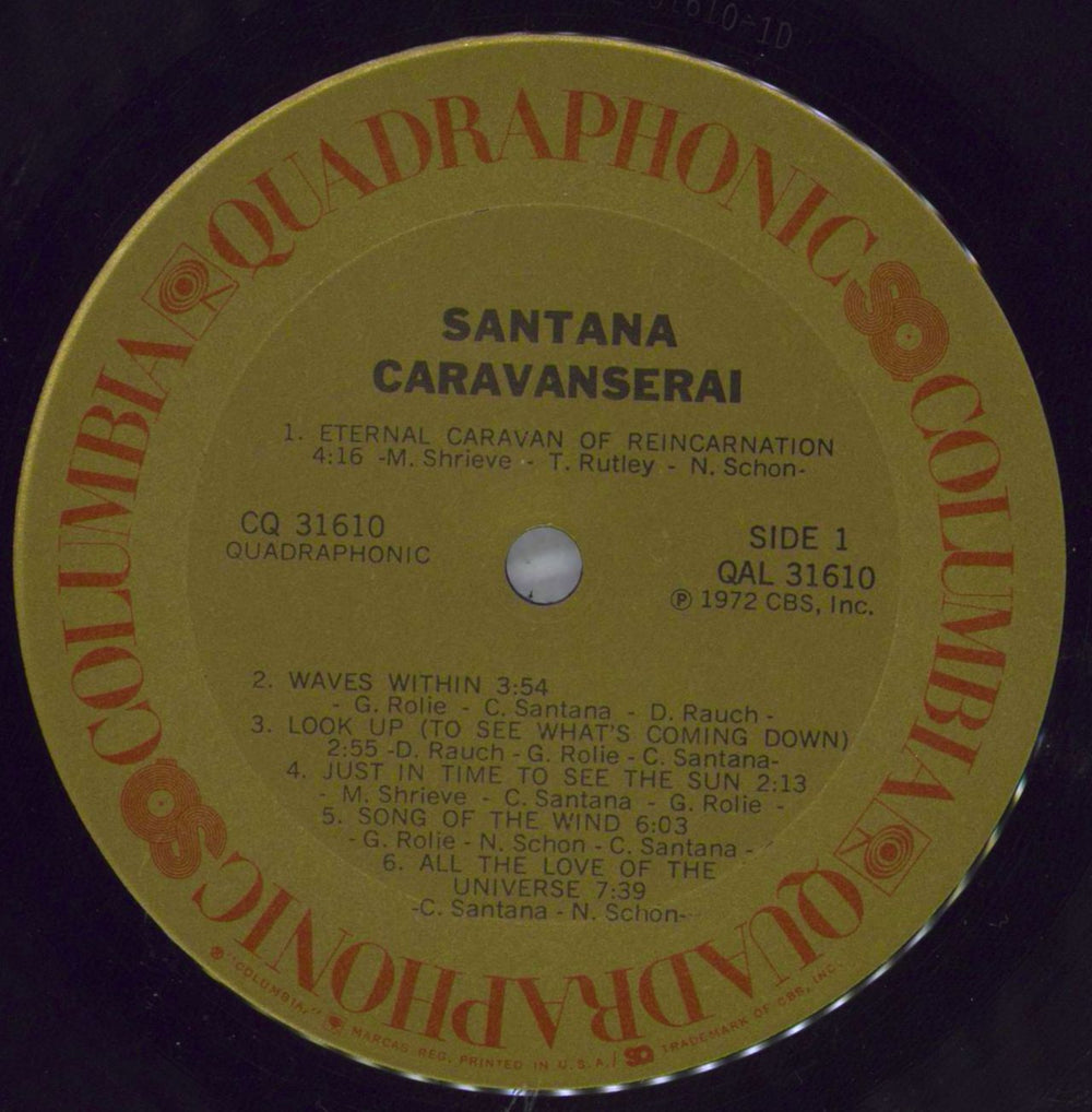 Santana Caravanserai - Quad US vinyl LP album (LP record) SNTLPCA823737