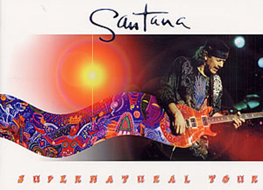 Santana Supernatural Tour UK tour programme TOUR PROGRAMME