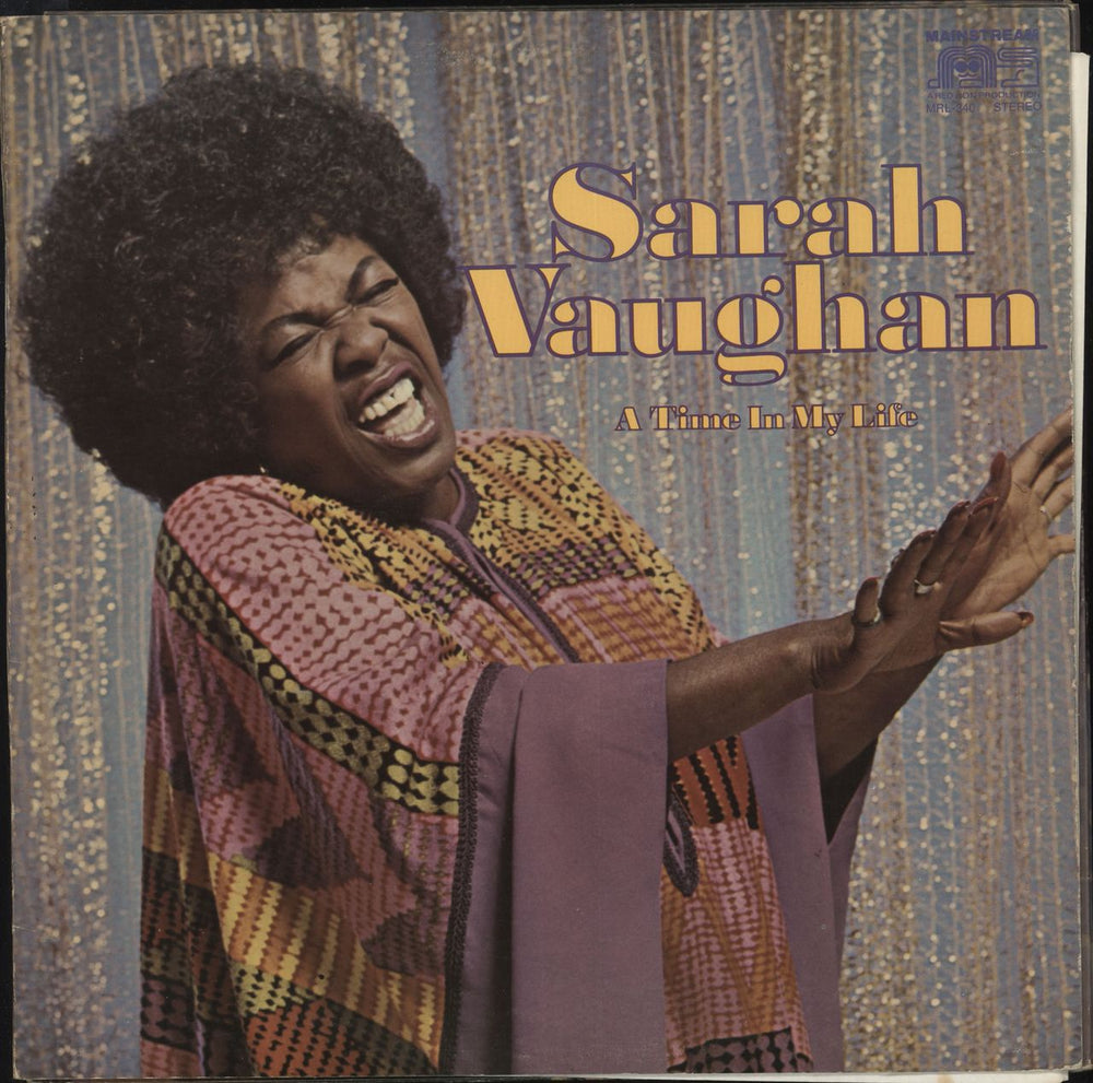 Sarah Vaughan A Time In My Life US vinyl LP album (LP record) MRL340