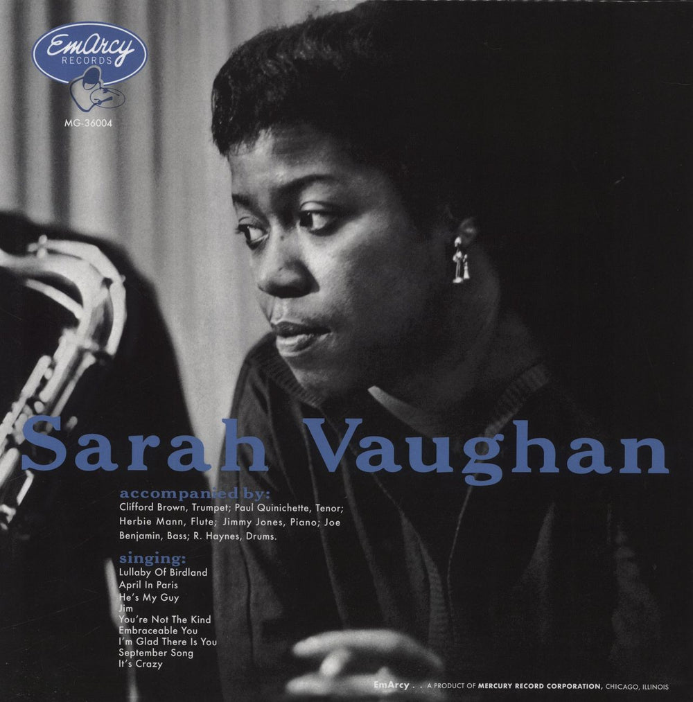 Sarah Vaughan Sarah Vaughan US vinyl LP album (LP record) B0032413-01