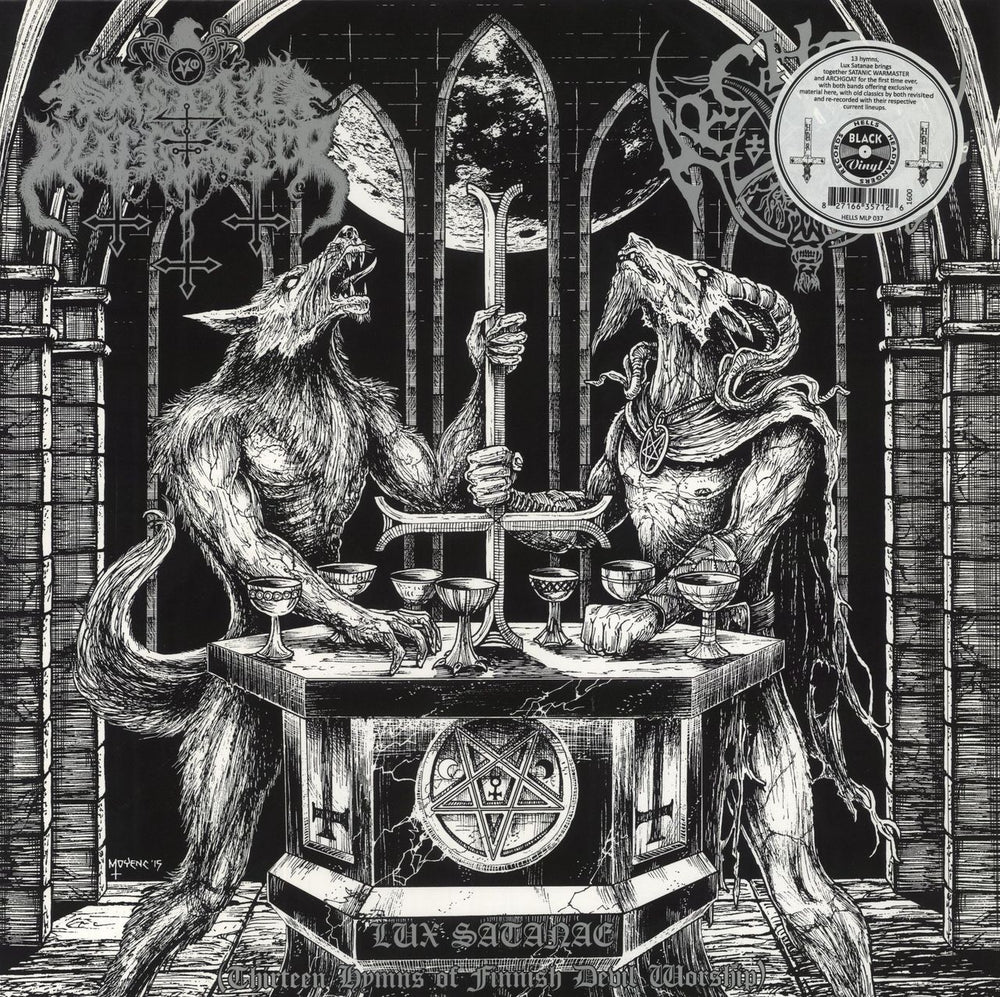 Satanic Warmaster Lux Satanae (Thirteen Hymns Of Finnish Devil Worship) US vinyl LP album (LP record) HELLSMLP037
