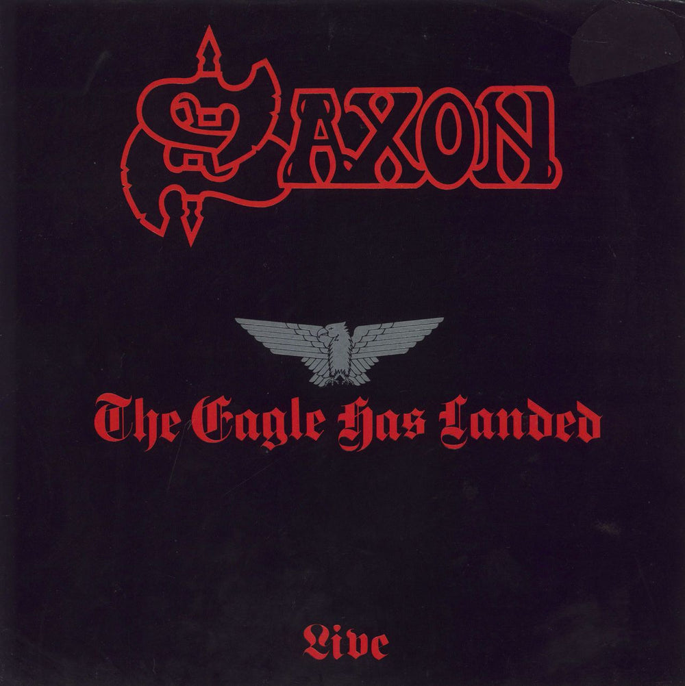 Saxon The Eagle Has Landed - Embossed + Merch Insert UK vinyl LP album (LP record) CAL137