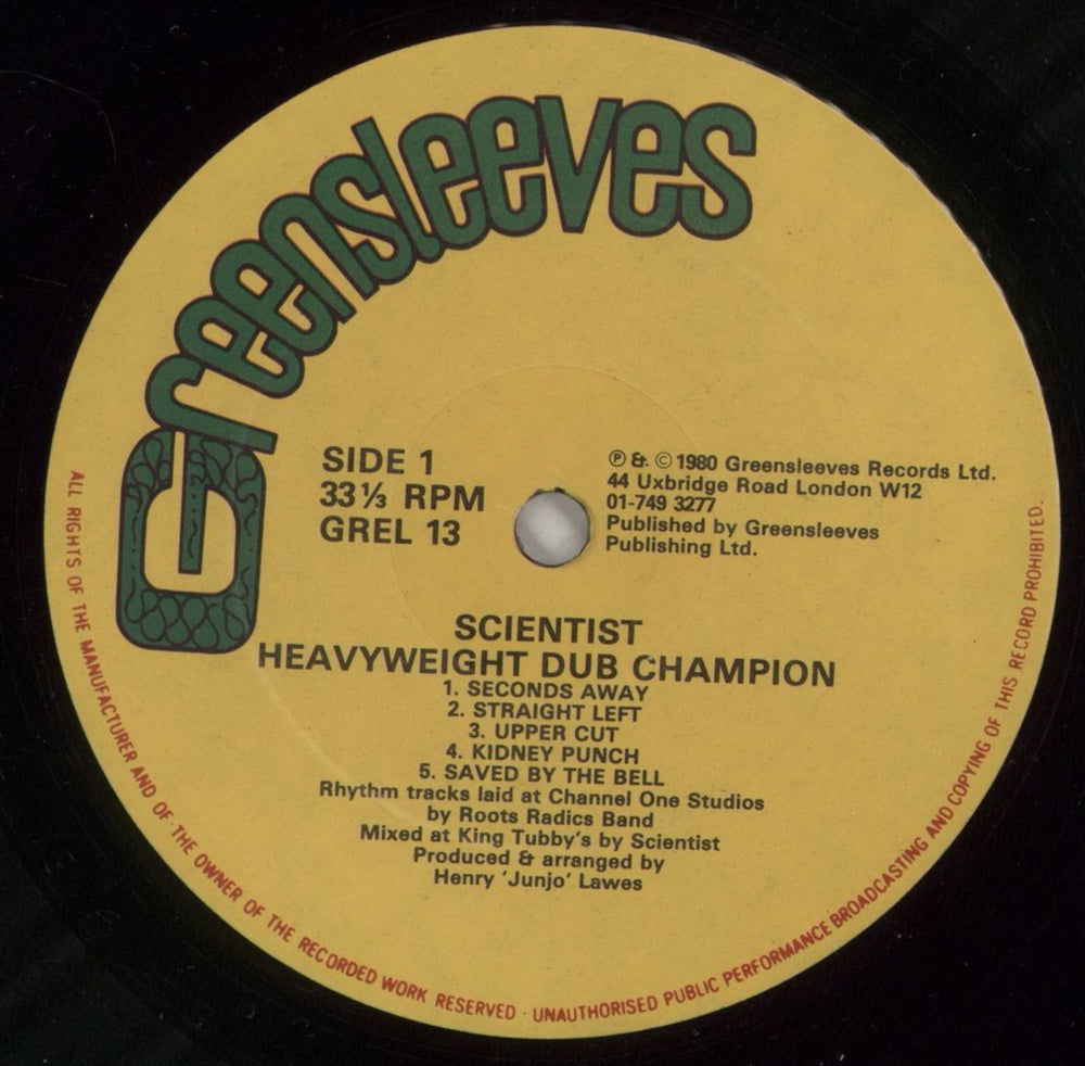 Scientist Heavyweight Dub Champion - VG UK vinyl LP album (LP record) S0YLPHE871173