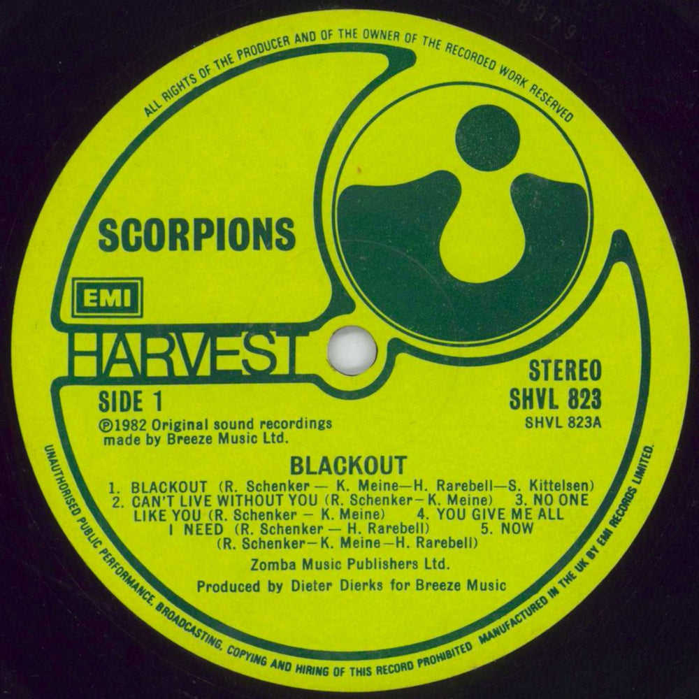 Scorpions Blackout - EX UK vinyl LP album (LP record) SCOLPBL277508