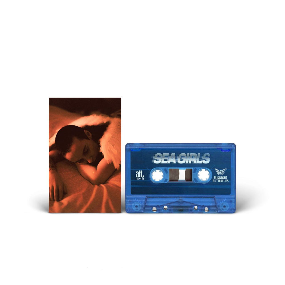 Sea Girls Midnight Butterflies - Blue Cassette - Sealed UK cassette album ALTRECORDSMC01