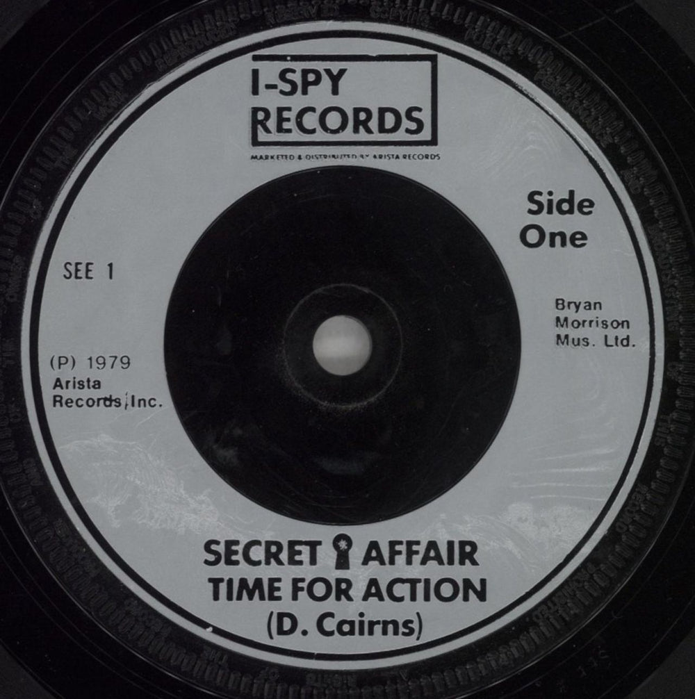 Secret Affair Time For Action - Black sleeve UK 7" vinyl single (7 inch record / 45) AFF07TI81396