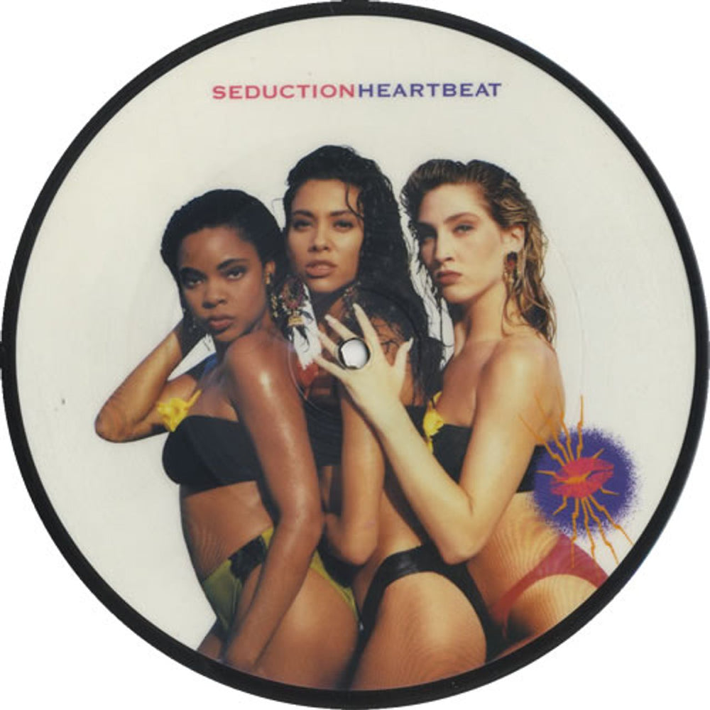 Seduction Heartbeat UK 7" vinyl picture disc (7 inch picture disc single) USAP685