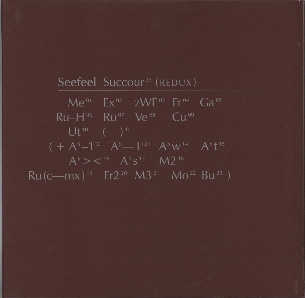 Seefeel Succour UK 3-LP vinyl record set (Triple LP Album) WARPLP28R