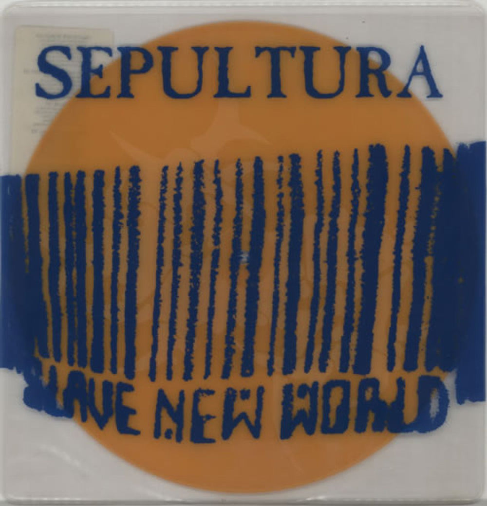 Sepultura Slave New World - Orange Vinyl UK 10" vinyl single (10 inch record) RR2374-8