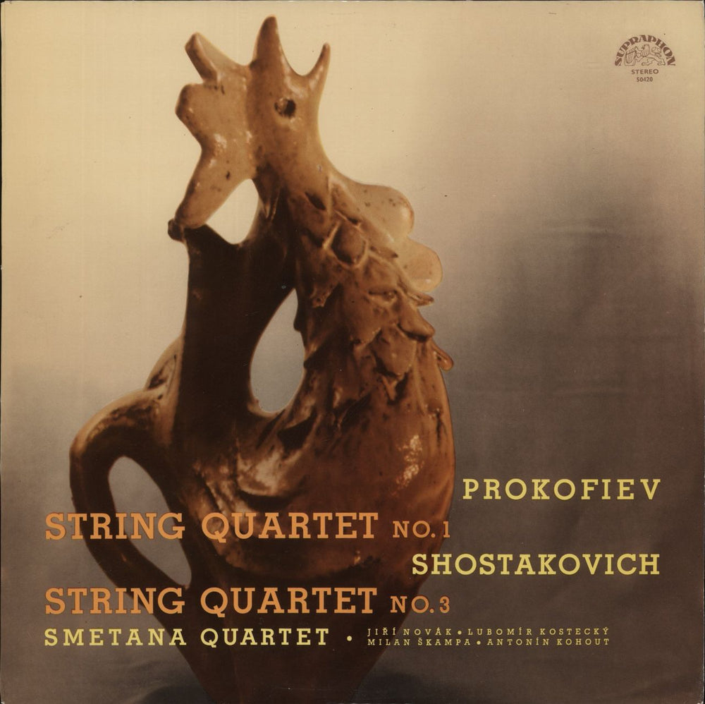 Sergei Prokofiev Prokofiev: String Quartet No. 1 / Shostakovich: String Quartet No. 3 Czech vinyl LP album (LP record) SUAST50420
