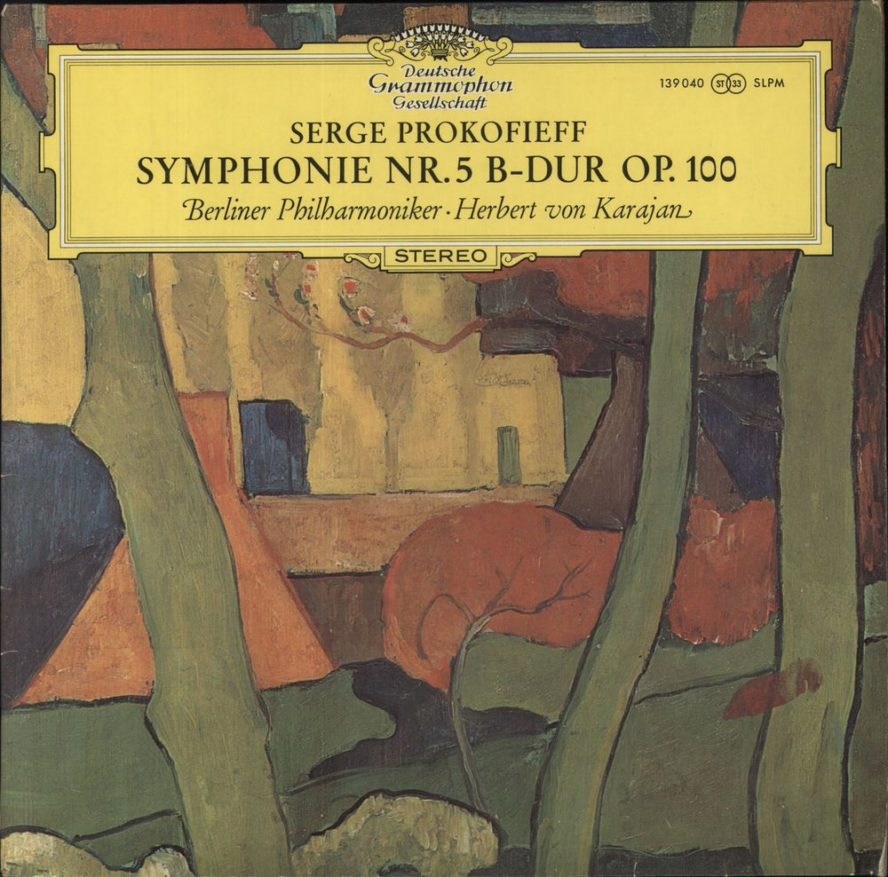 Sergei Prokofiev Symphonie Nr. 5 B-Dur Op.100 UK vinyl LP album (LP record) 139040