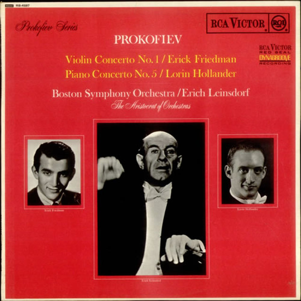 Sergei Prokofiev Violin Concert No. 1 & Piano Concerto No. 5 UK vinyl LP album (LP record) RB-6597