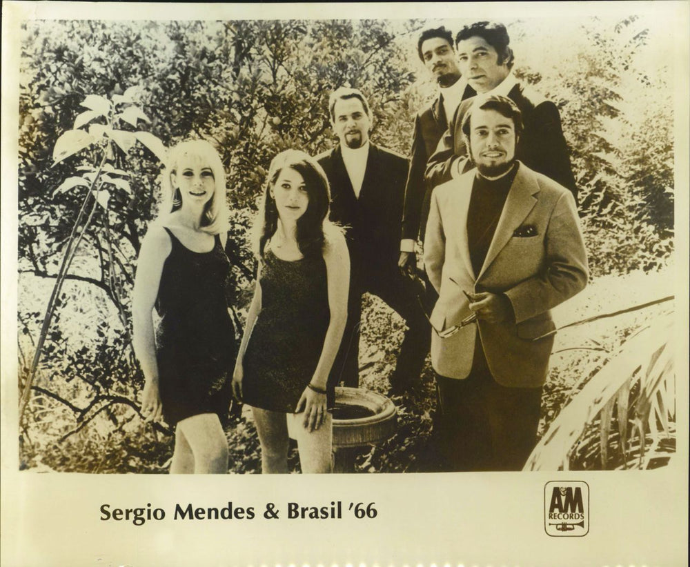 Sergio Mendes Fool On The Hill - Autographed + Photo UK vinyl LP album (LP record)