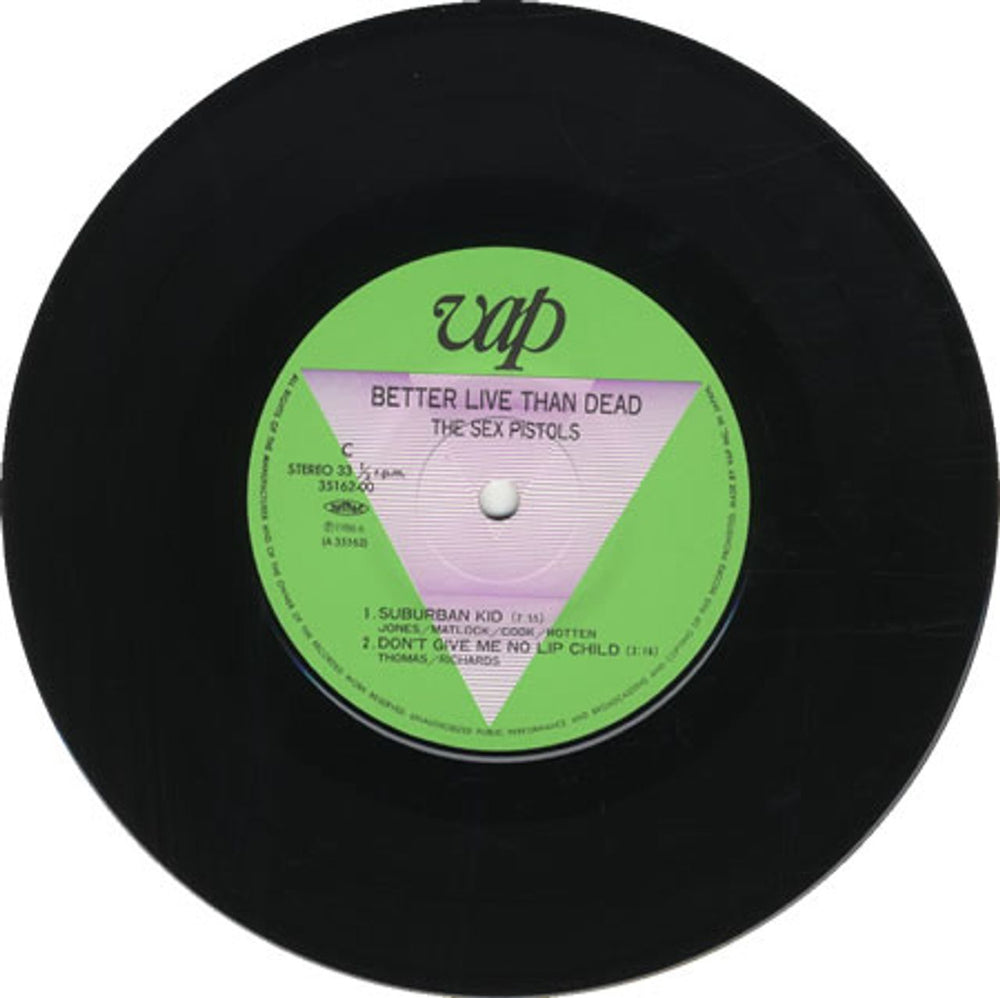 Sex Pistols Better Live Than Dead + Bonus 7"/Obi Japanese vinyl LP album (LP record) SEXLPBE211171
