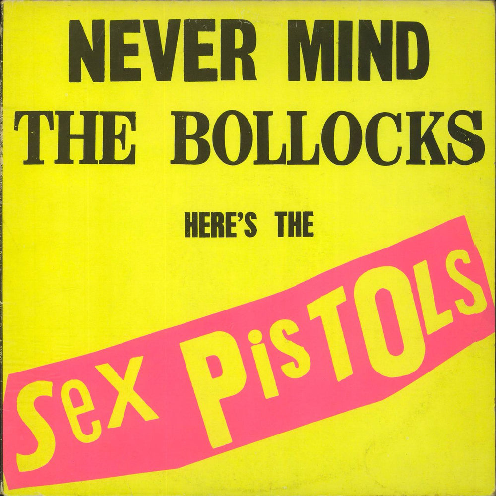 Sex Pistols Never Mind The Bollocks - 3rd UK vinyl LP album (LP record) V2086