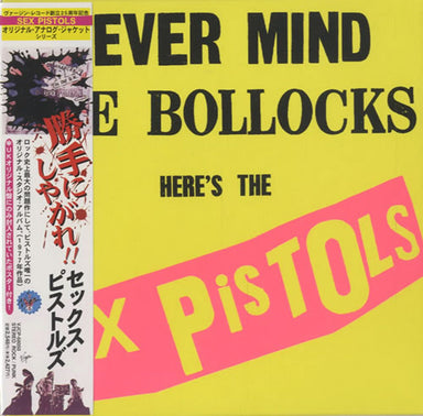 Sex Pistols Never Mind The Bollocks, Here's The Sex Pistols + Obi Japanese CD album (CDLP) VJCP-68050