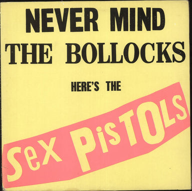 Sex Pistols Never Mind The Bollocks - VG UK vinyl LP album (LP record) OVED136