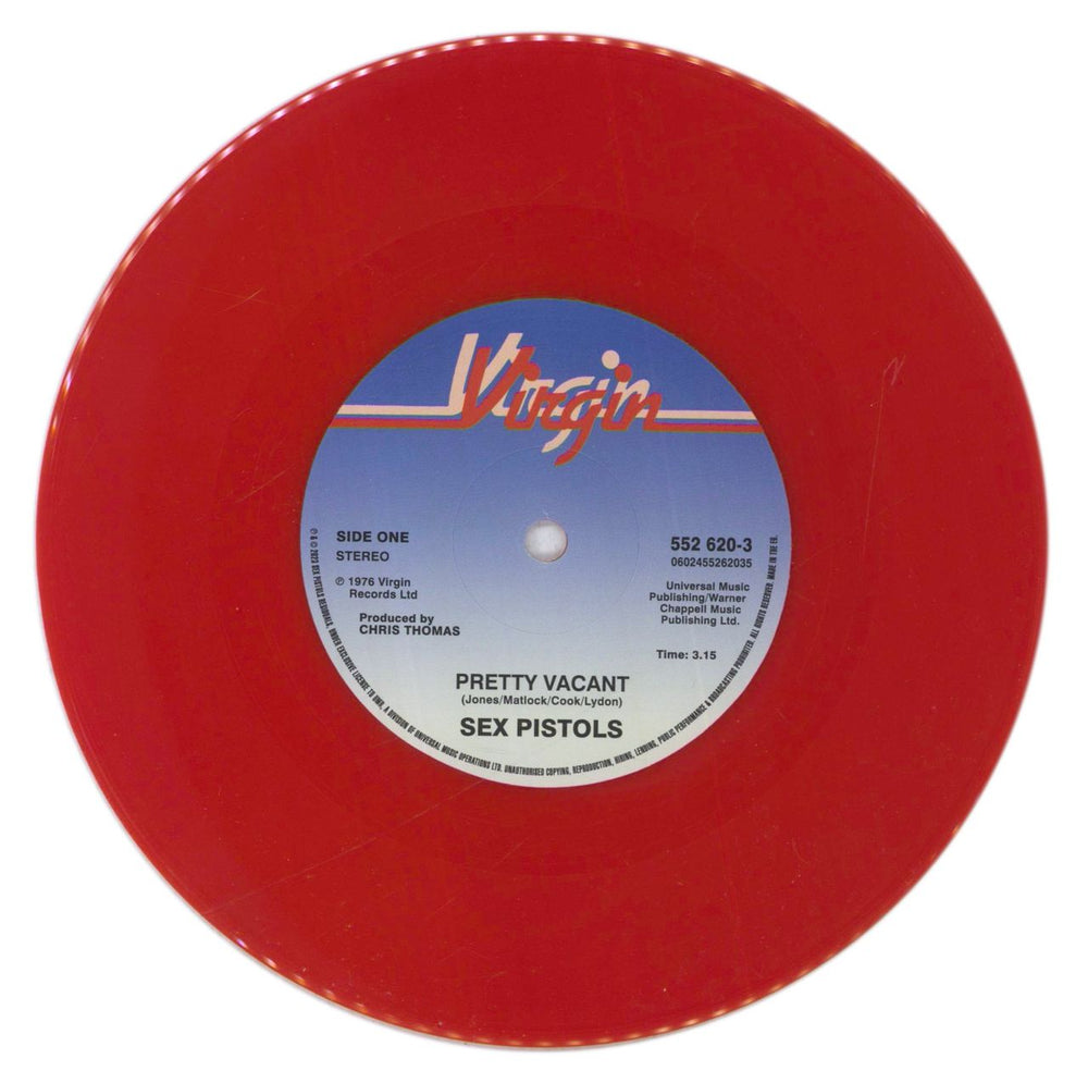 Sex Pistols Pretty Vacant - Red Vinyl - Numbered Edition UK 7" vinyl single (7 inch record / 45) SEX07PR839772