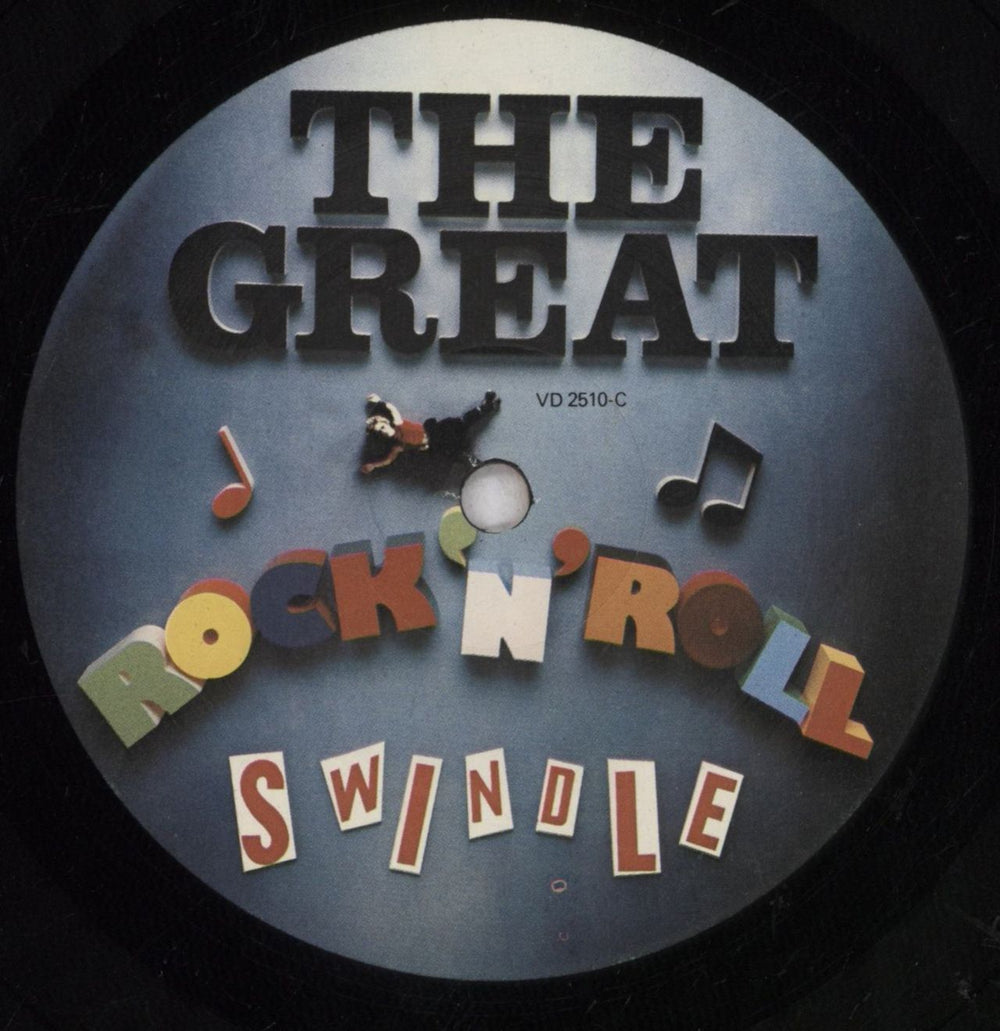 Sex Pistols The Great Rock 'N' Roll Swindle + Insert - 3 Stickers - VG UK 2-LP vinyl record set (Double LP Album) 1979