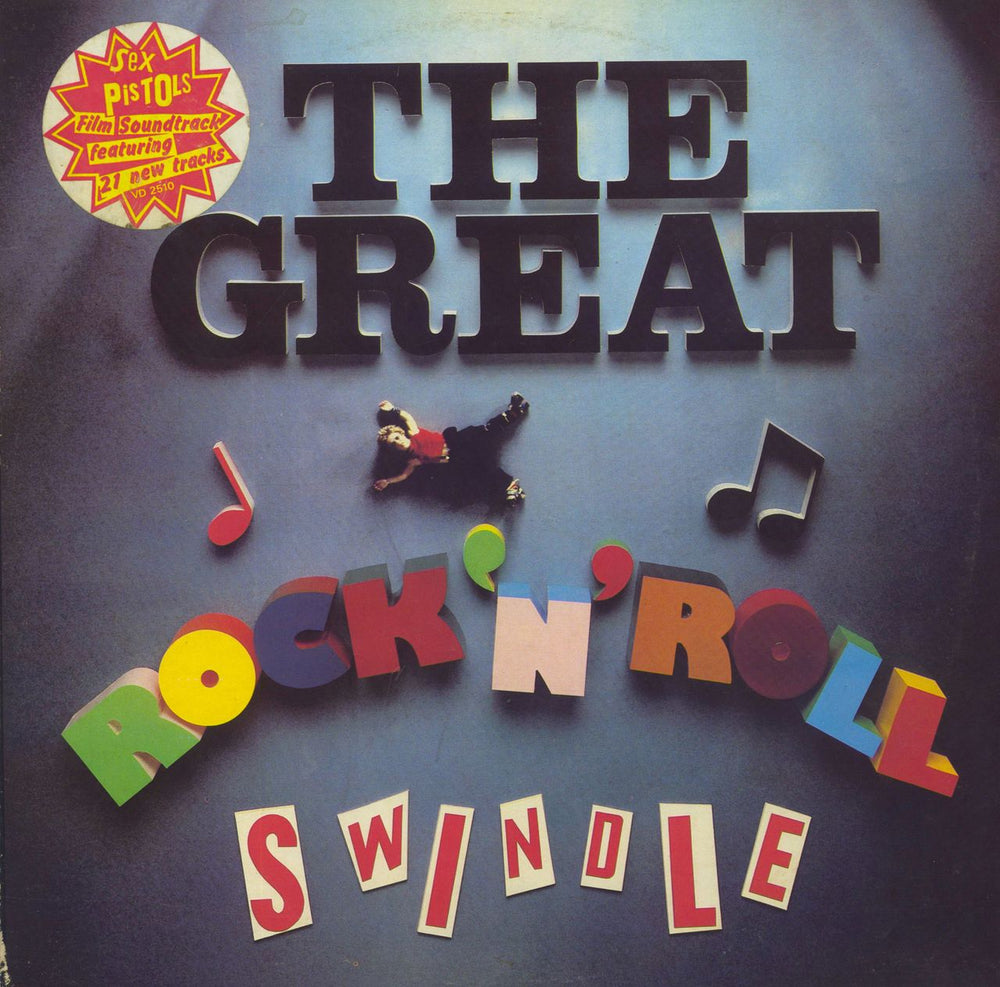 Sex Pistols The Great Rock 'N' Roll Swindle + Insert & Sticker - VG UK 2-LP vinyl record set (Double LP Album) VD2510