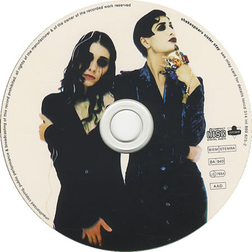 Shakespear's Sister Stay - Picture CD Edition UK CD single (CD5 / 5") SISC5ST23126