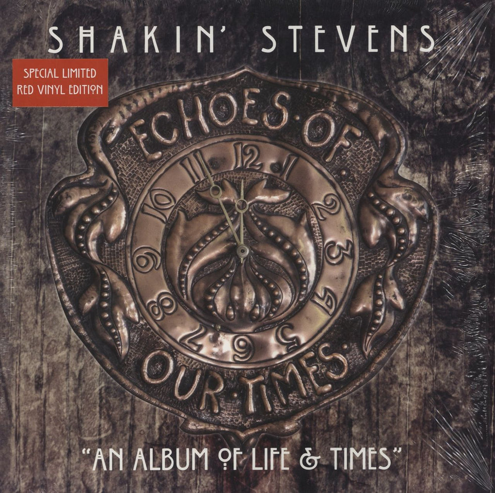 Shakin' Stevens Echoes Of Our Times - RSD18 - Red Vinyl UK vinyl LP album (LP record) HEC103LP