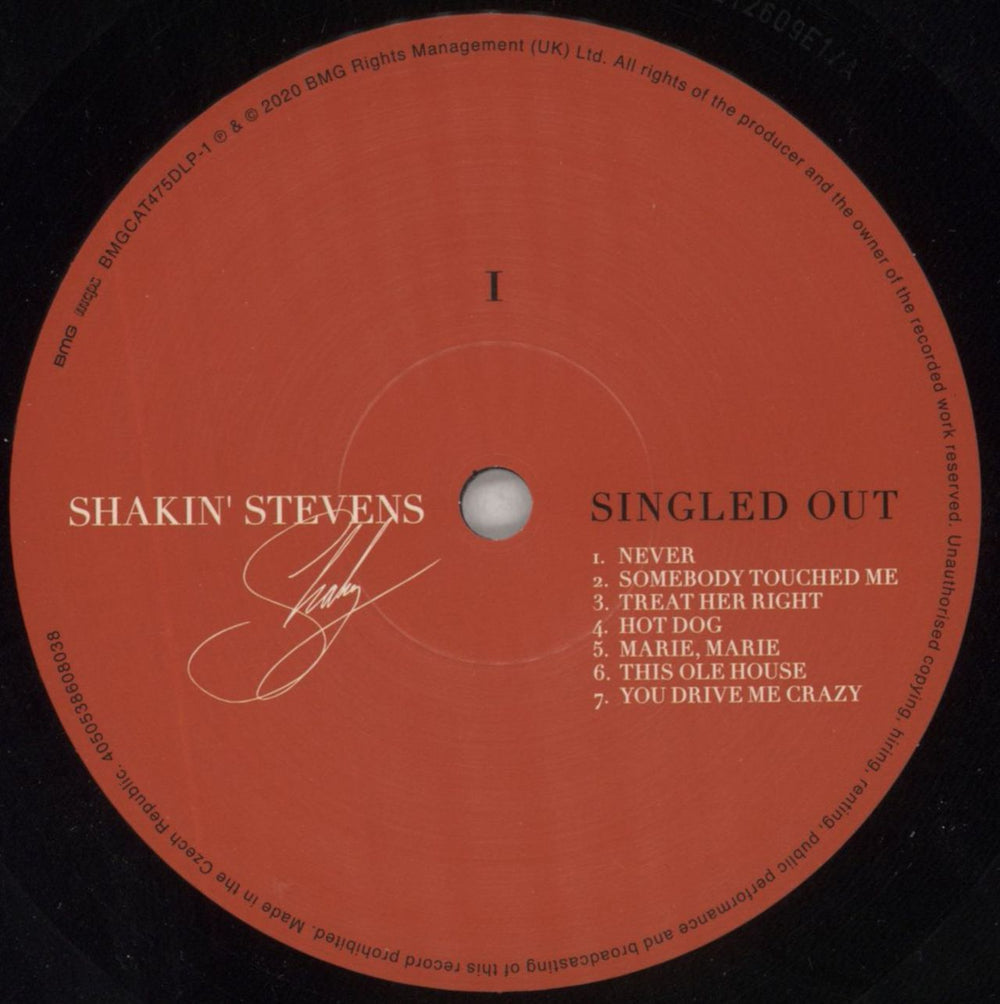 Shakin' Stevens Singled Out: The Definitive Collection UK 2-LP vinyl record set (Double LP Album) STV2LSI830262