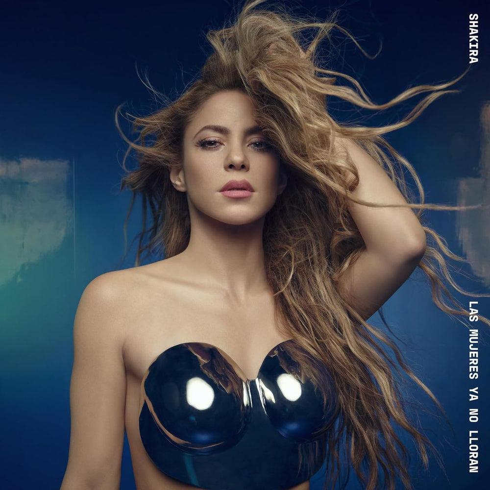 Shakira Las Mujeres Ya No Lloran: Sapphire Edition - Blue Swirled Vinyl - Sealed UK 2-LP vinyl record set (Double LP Album) IKA2LLA839208