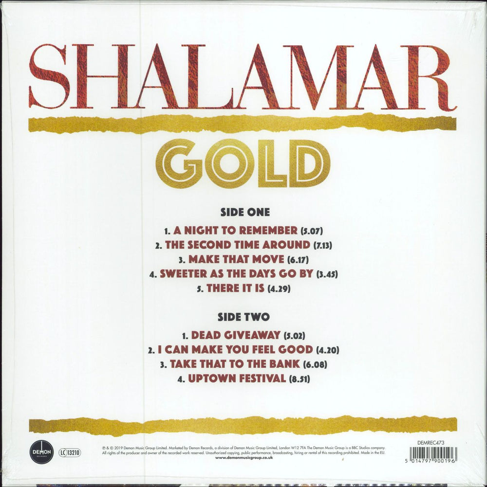 Shalamar Gold - Gold Vinyl - Sealed UK vinyl LP album (LP record) 5014797900196