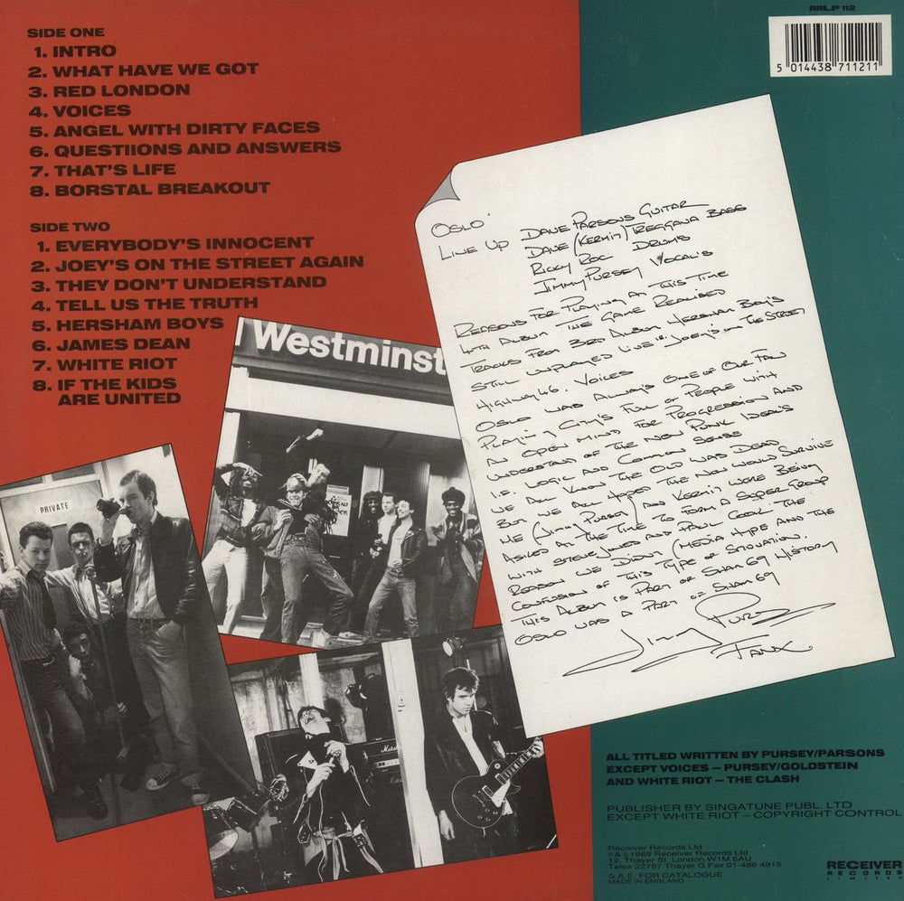 Sham 69 The Best Of & Rest Of + Interview Disc UK 2-LP vinyl record set (Double LP Album) 5014438711211