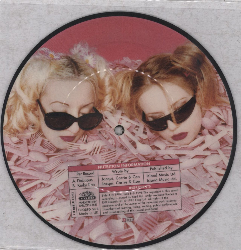 Shampoo Delicious UK 7" vinyl picture disc (7 inch picture disc single) 724388189804