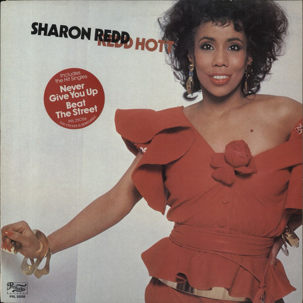 Sharon Redd Redd Hott - Hype Stickered Sleeve UK vinyl LP album (LP record) PRL25056
