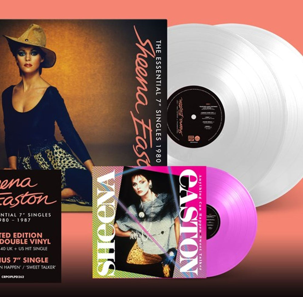 Sheena Easton The Essential 7" Singles 1980-1987 + Bonus 7" Single - White Vinyl - RSD 2023 - Sealed UK 2-LP vinyl record set (Double LP Album) EAS2LTH810802