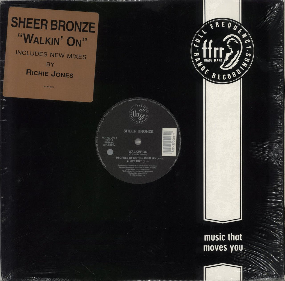 Sheer Bronze Walkin' On US 12" vinyl single (12 inch record / Maxi-single) 162350006-1
