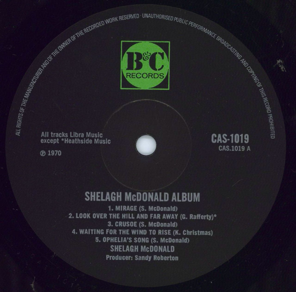 Shelagh McDonald Shelagh McDonald Album UK vinyl LP album (LP record) SM6LPSH381964