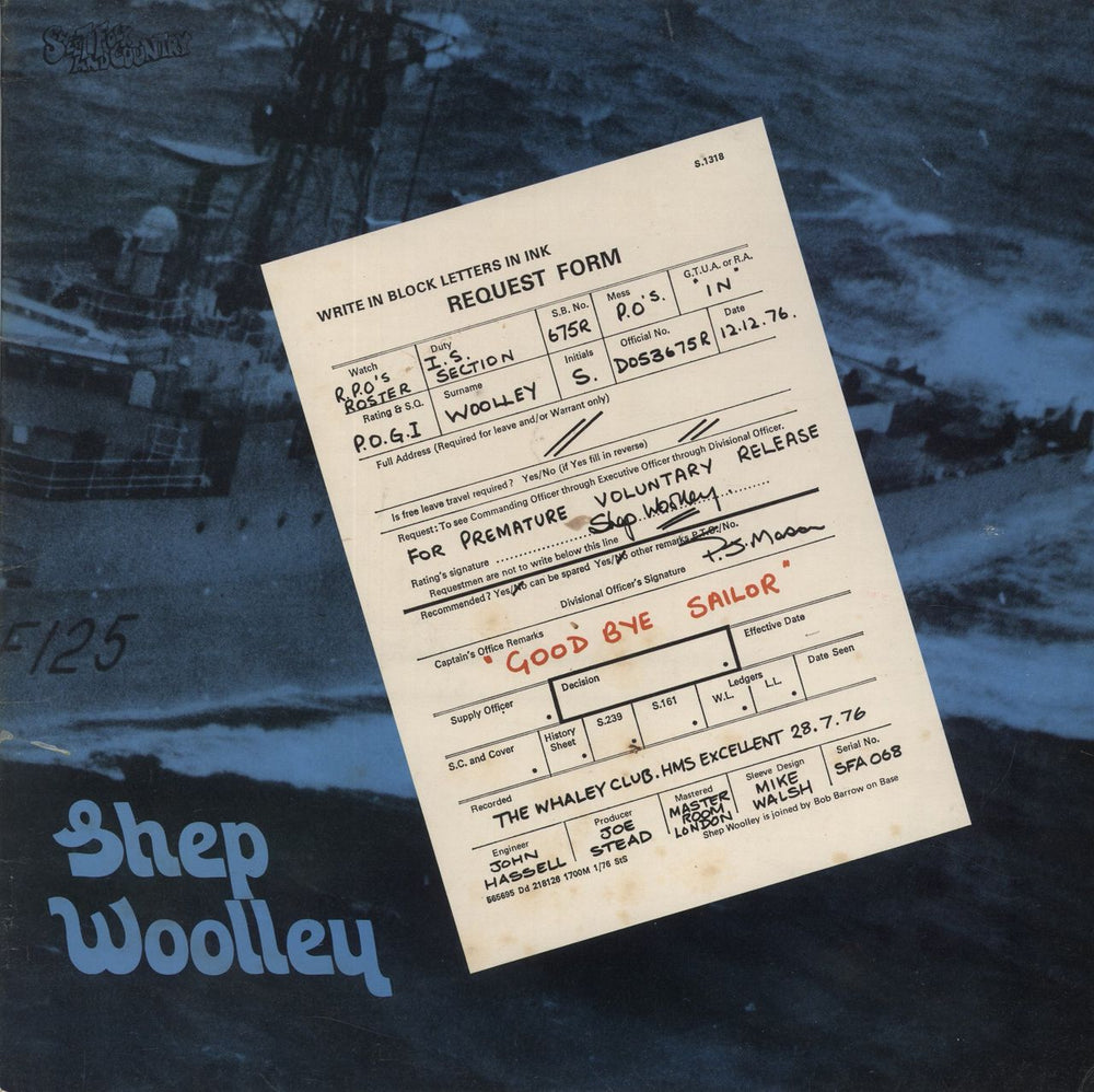 Shep Woolley Good Bye Sailor UK 2-LP vinyl record set (Double LP Album) SFA068