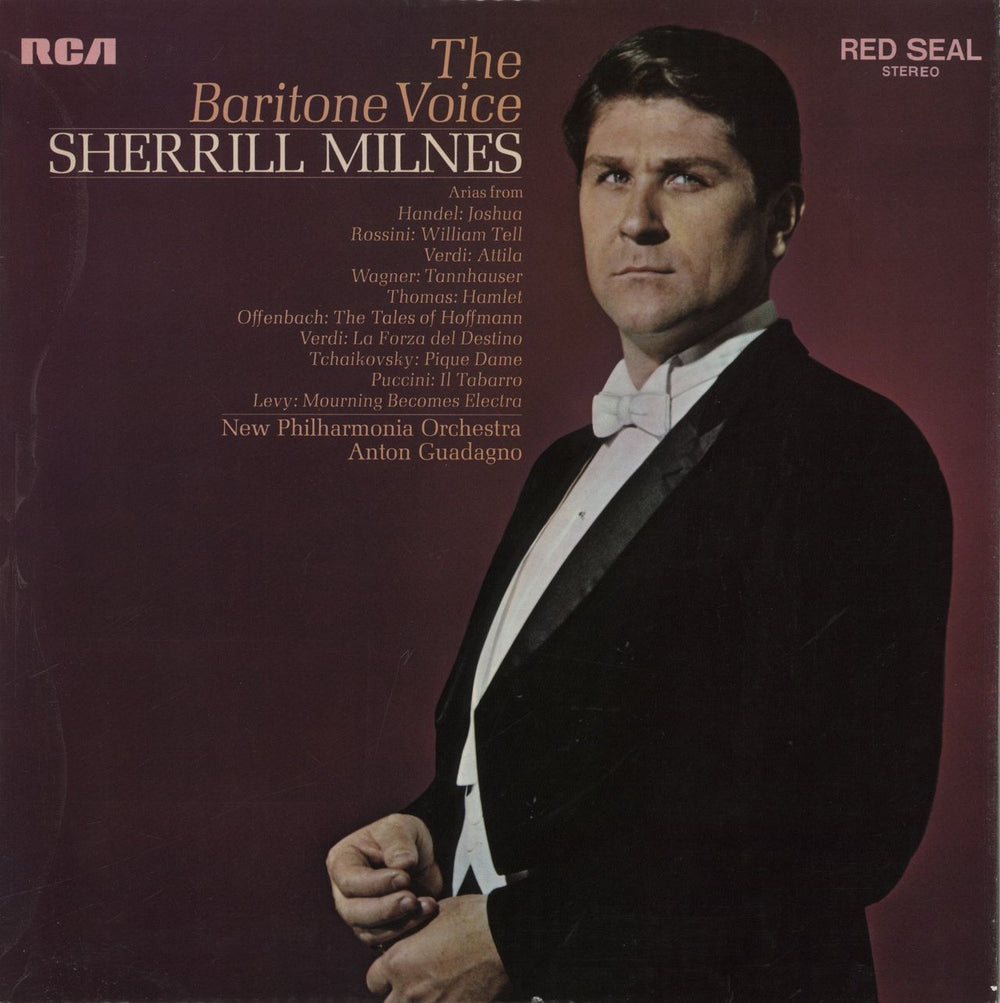 Sherrill Milnes The Baritone Voice UK vinyl LP album (LP record) SER5584