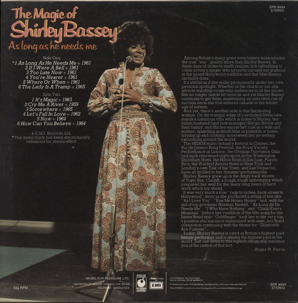 Shirley Bassey The Magic Of Shirley Bassey UK vinyl LP album (LP record)