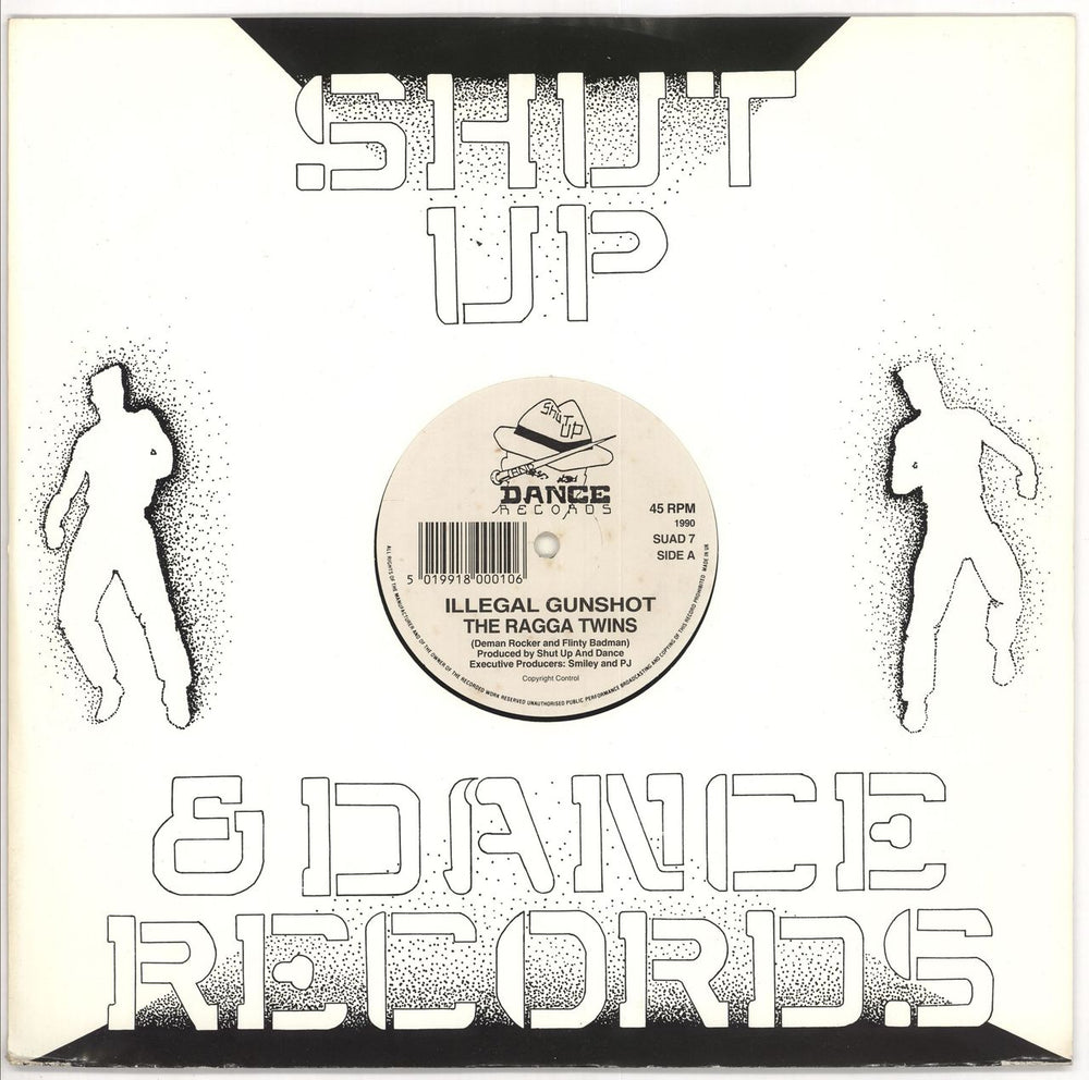 Shut Up And Dance Illegal Gunshot / Spliffhead UK 12" vinyl single (12 inch record / Maxi-single) SUAD7