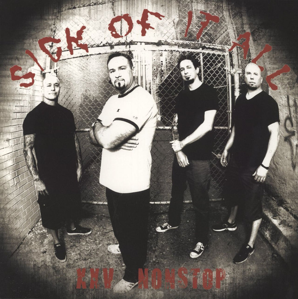 Sick Of It All XXV Nonstop - Red Vinyl UK vinyl LP album (LP record) BOBV669LPLTD