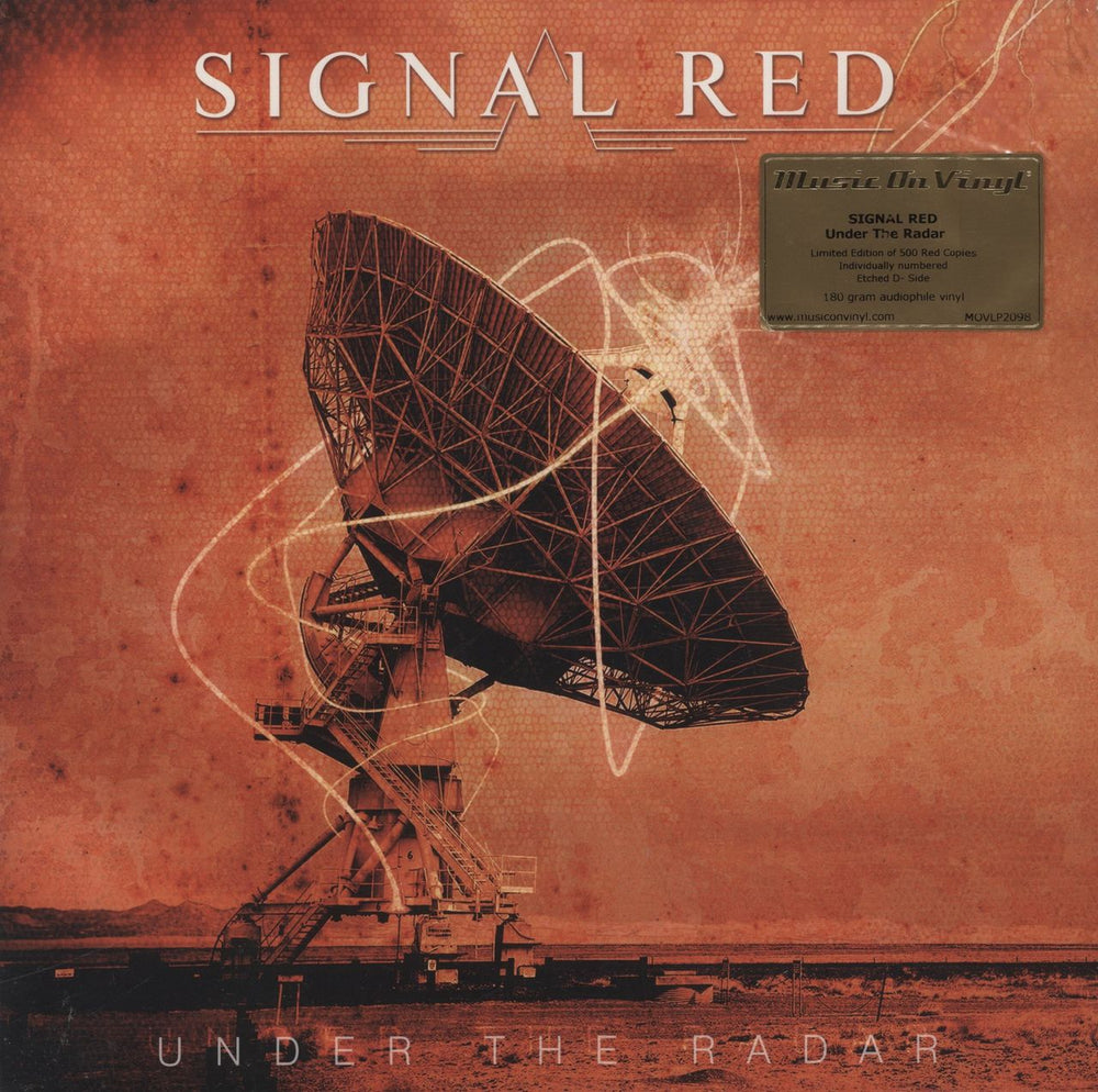 Signal Red Under The Radar - Etched 180 Gram Red Vinyl UK 2-LP vinyl record set (Double LP Album) MOVLP2098