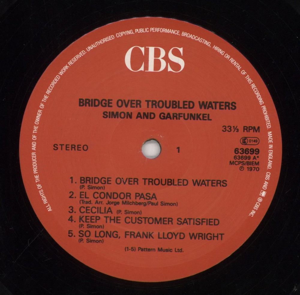 Simon & Garfunkel Bridge Over Troubled Water - 3rd UK vinyl LP album (LP record) SGFLPBR258374