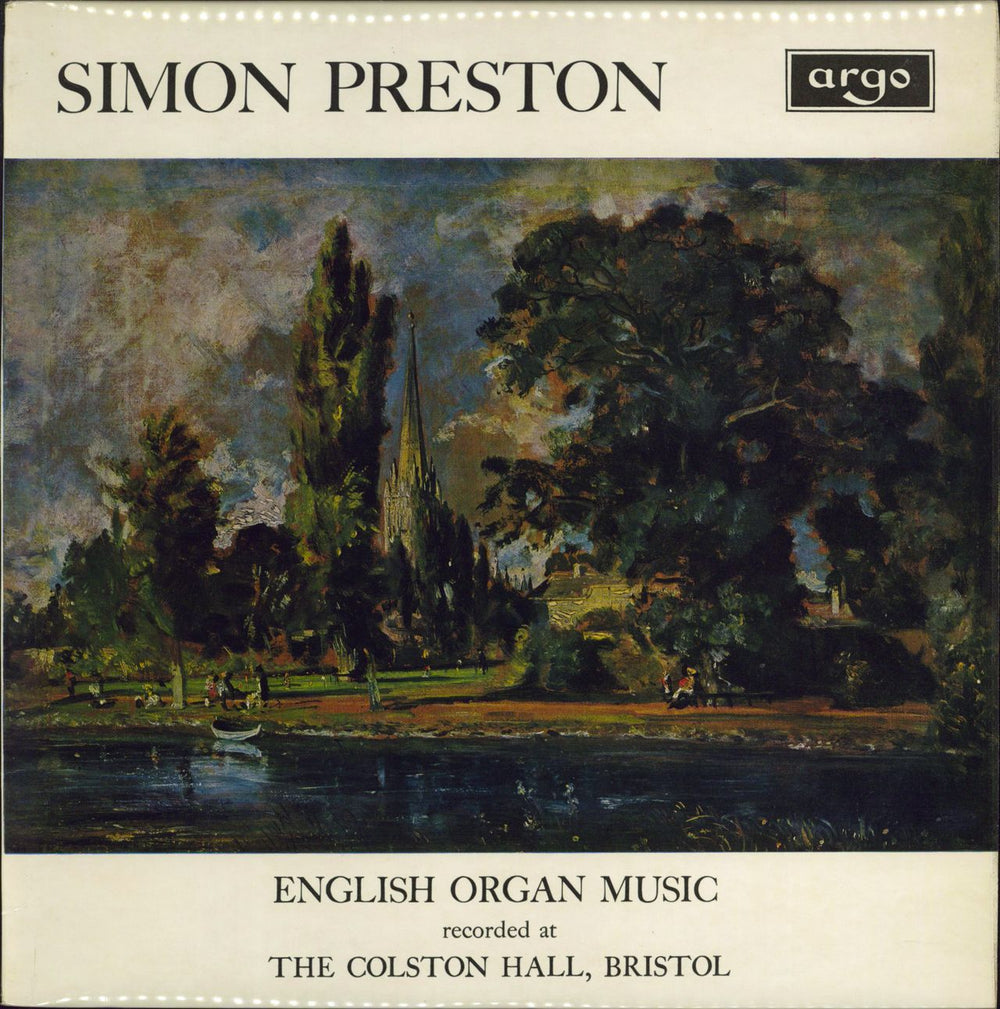 Simon Preston English Organ Music - 2nd UK vinyl LP album (LP record) ZRG528