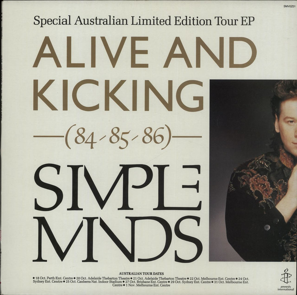 Simple Minds Alive And Kicking Tour EP Australian 12" vinyl single (12 inch record / Maxi-single) SMV0Z01