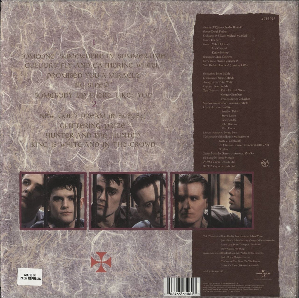 Simple Minds New Gold Dream [81-82-83-84]: Remastered - Gold Vinyl - Shrink UK vinyl LP album (LP record) 602465610611