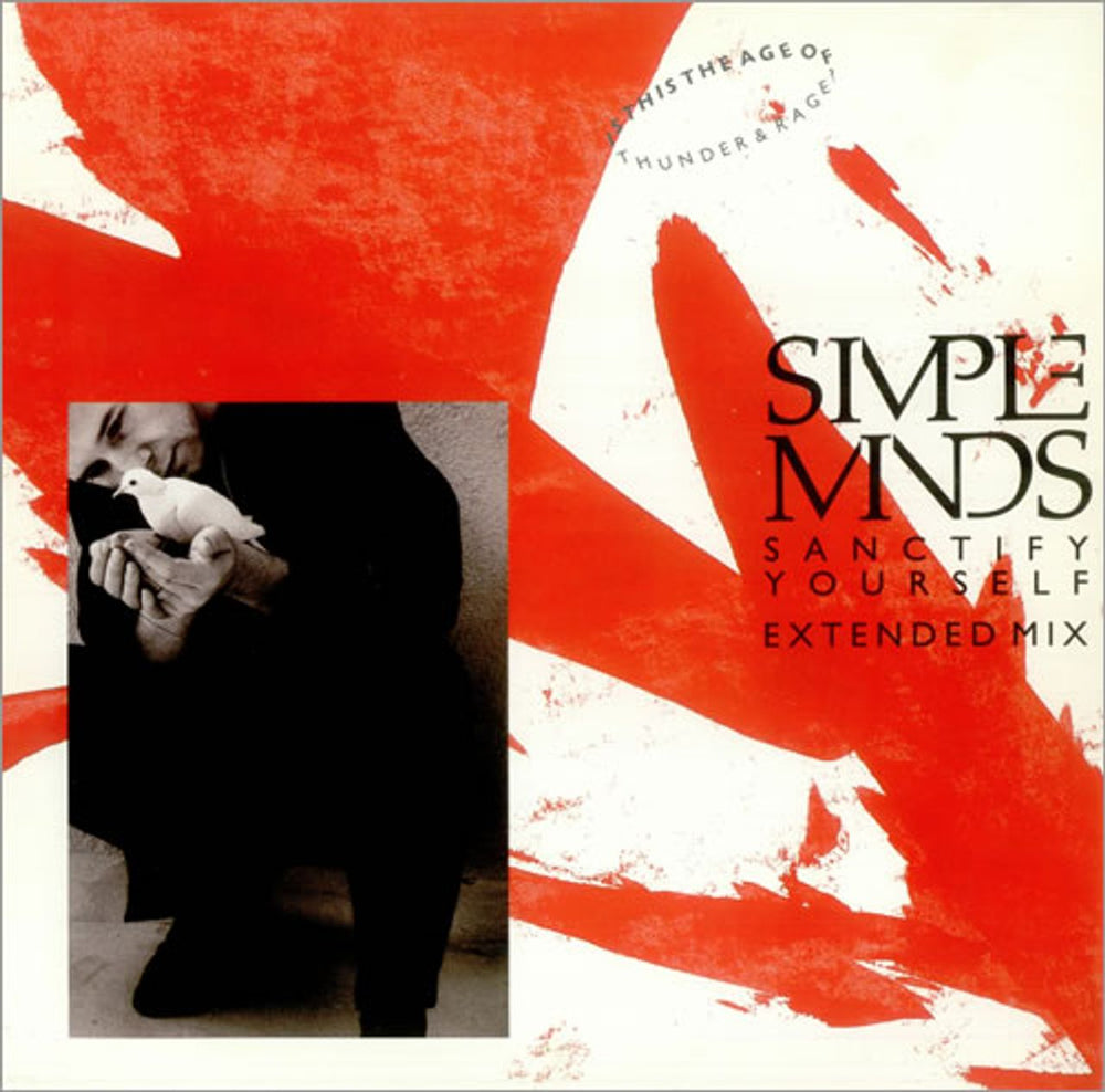 Simple Minds Sanctify Yourself UK 12" vinyl single (12 inch record / Maxi-single) SM1-12