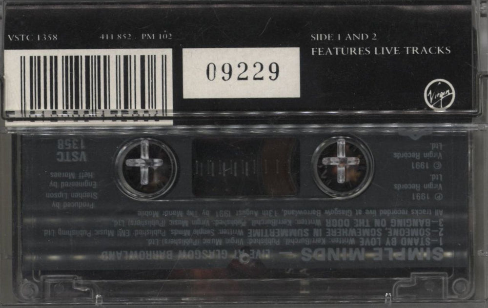 Simple Minds Stand By Love UK cassette single 5012980135806