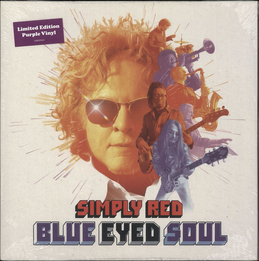 Simply Red Blue Eyed Soul - Purple Vinyl - Sealed UK vinyl LP album (LP record) 5385376631