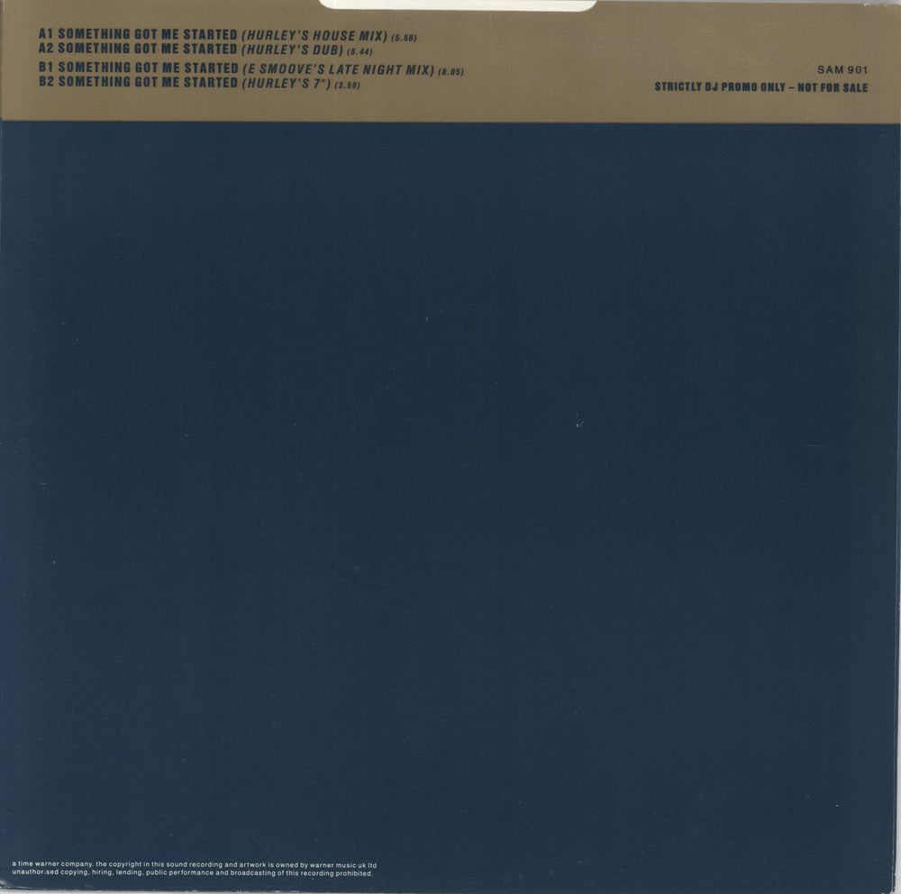 Simply Red Something Got Me Started UK Promo 12" vinyl single (12 inch record / Maxi-single)